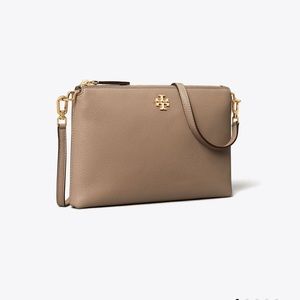 Tory Burch - Kira Pebbled Leather Top-Zip Crossbody Bag